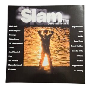 Slam The Soundtrack 12x12 Double Sided Flat Promo Poster Display 1998 Hip Hop